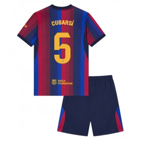 Barcelona Pau Cubarsi #5 Koti Peliasu Lasten 2026-27 Lyhythihainen (+ Lyhyet housut)
